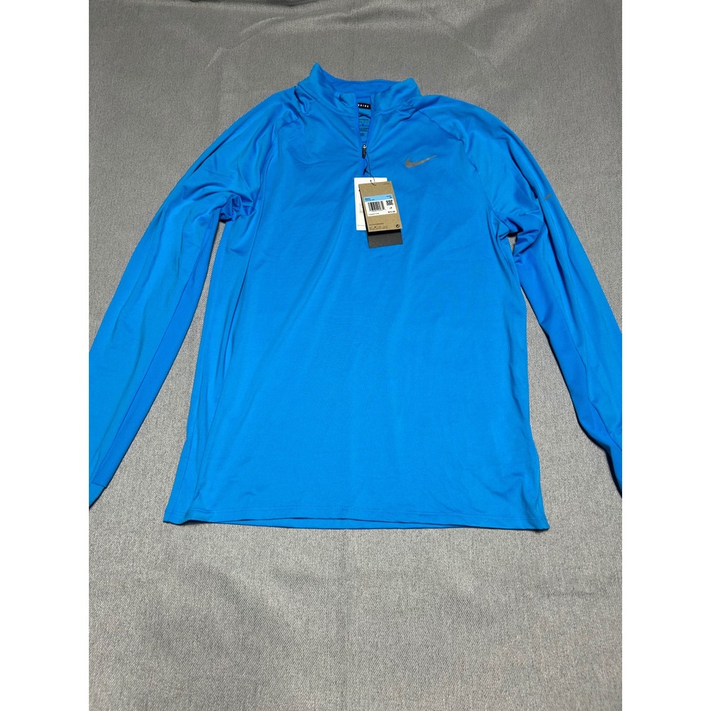 Nike Stride Pullover Mens Size M Blue Dri-FIT Running 1/4 Zip HV2180-446 NEW